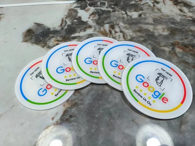 Lot de 5 Stickers d'évaluation Google