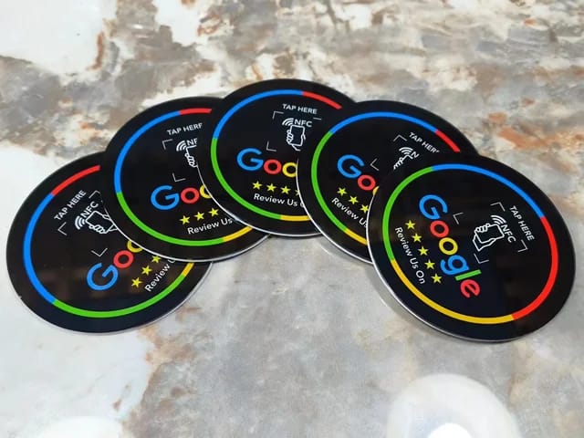 Lot de 5 Stickers d'évaluation Google